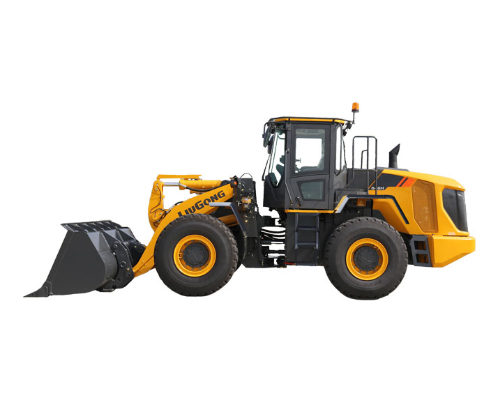 Alt text: Liugong wheel loader side view for construction efficiency and power, ideal for heavy-duty tasks.