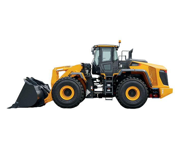 Alt text: Yellow construction loader machine for heavy-duty operations on site.