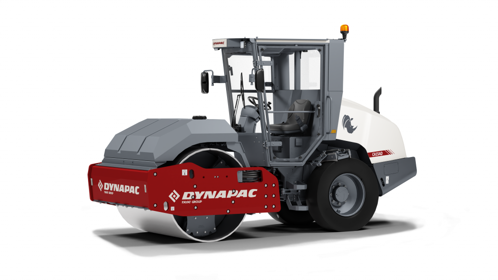 Dynapac CA1500 soil compactor showcasing durability and efficiency, ideal for construction projects.