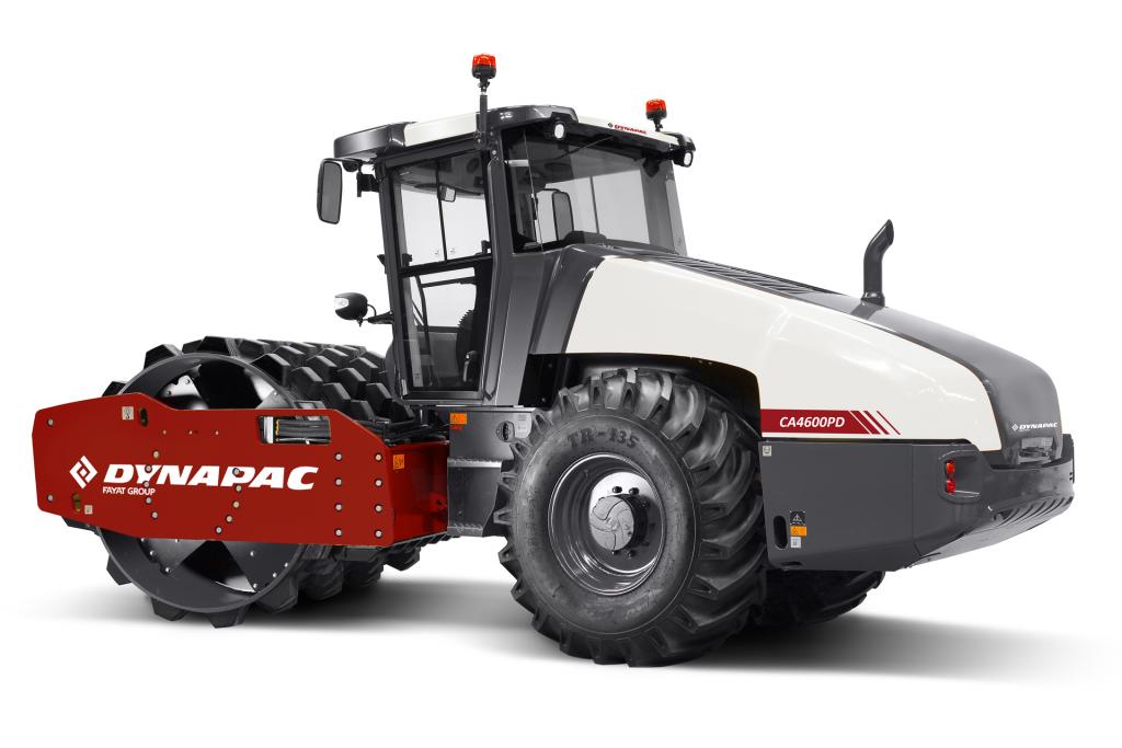 Dynapac CA4600PD heavy-duty soil compactor, ideal for construction and roadwork, featuring advanced oscillation technology.