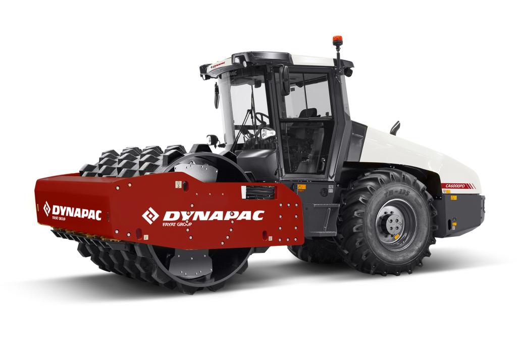 Dynapac CA6000PD soil compactor with padfoot rollers for efficient ground compaction by OSC equipment.