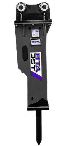 Sure, here’s a suggested alt text:Durable BTA 35T hydraulic breaker for efficient construction.